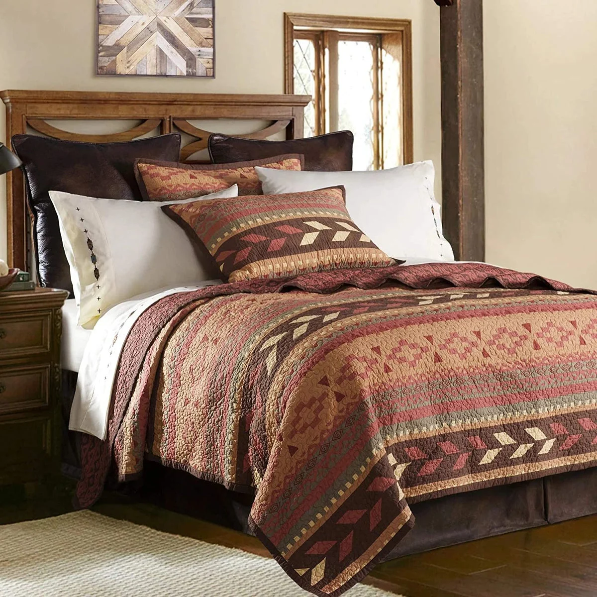 HiEnd Accents Broken Arrow Quilt Set