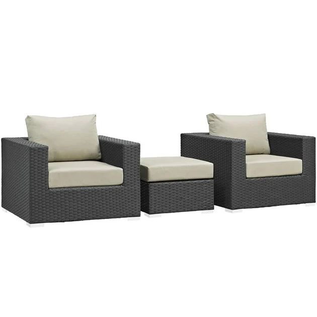 Sojourn Three-Piece Outdoor Patio Sunbrella Set