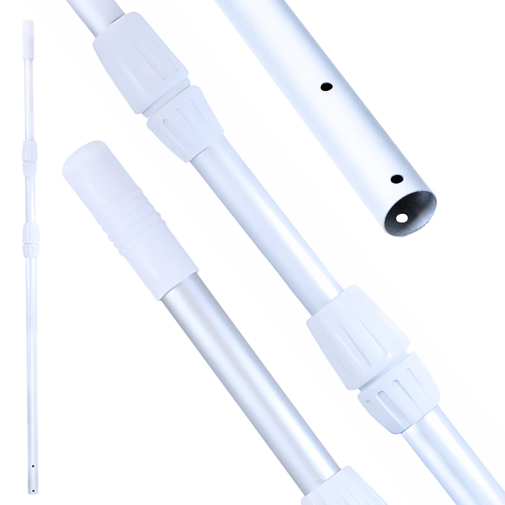 Swimline Hydrotools 3 Piece Telescopic Pole with Locking Cams for Pool Cleaning