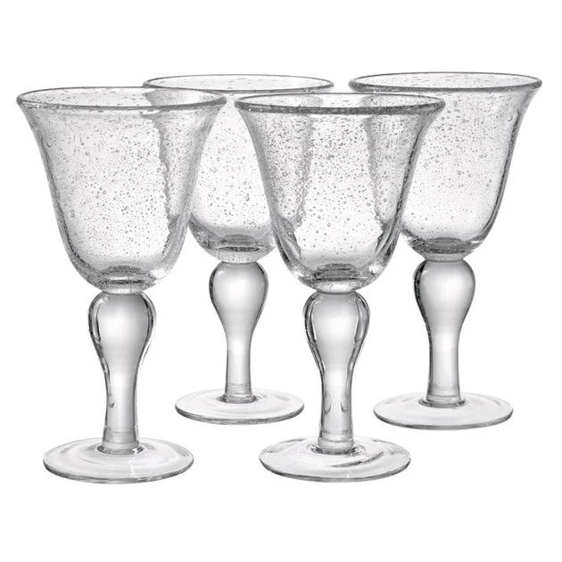 Iris 14 Oz Goblets Set of 4 - Clear