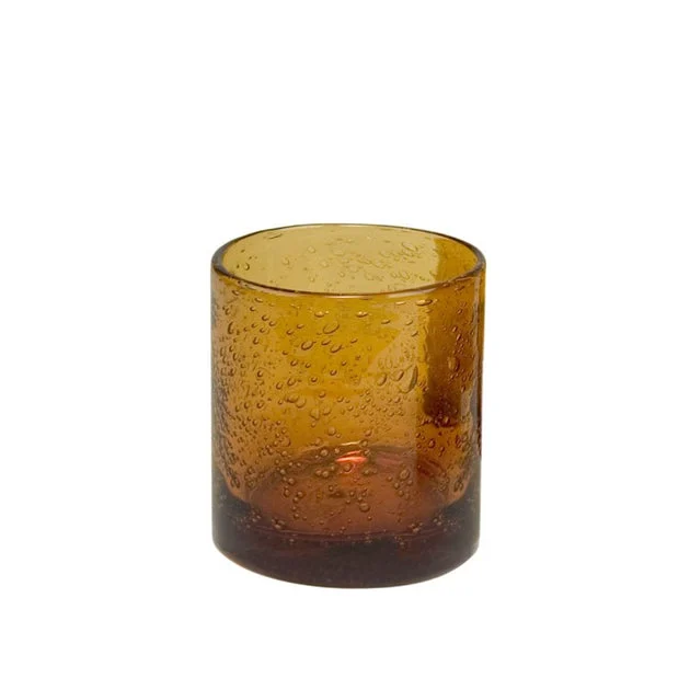 Iris 14 Oz Glasses Set of 4 - Amber