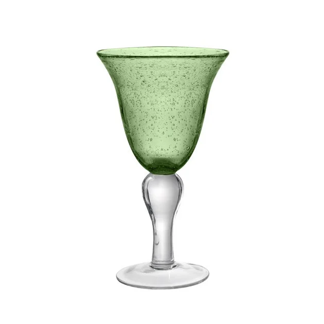 Iris 14 Oz Goblets Set of 4 - Sage