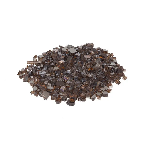 Burnt Bronze Reflective Fire Glass