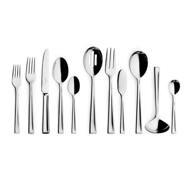 Victor 46-Piece Stainless Steel Flatware Set