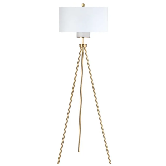 Enrica Single-Light Floor Lamp - Brass/Gold