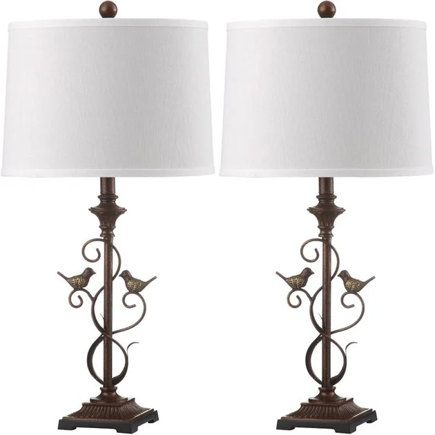 Birdsong Two-Light Table Lamps Set of 2 - Oil-Rubbed Bronze