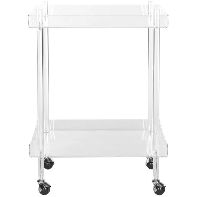 Healy Acrylic Kitchen Cart - Clear