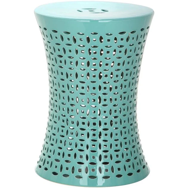 Camilla Garden Stool - Light Blue