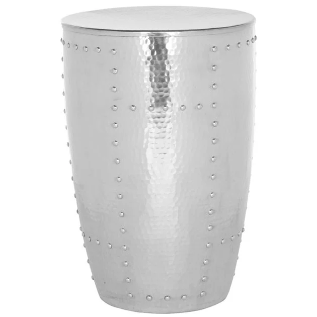 Hammersmith Metal Table Stool - Silver