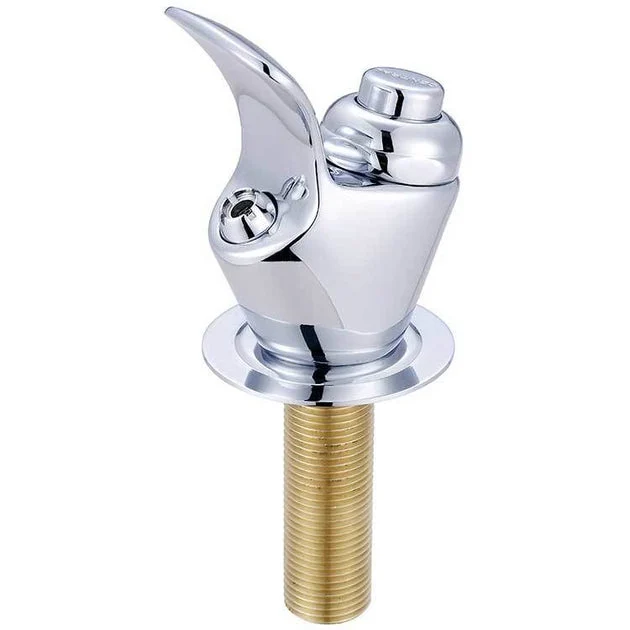 Bubbler Head with Flange and Shank Polished Chrome for Drinking Fountains 1/2 Inch Brass