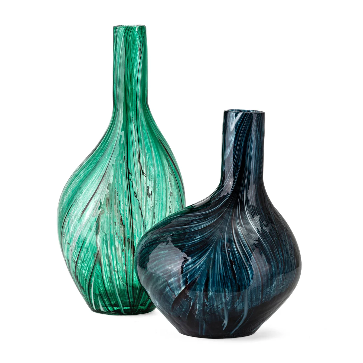 Imax Worldwide Home SG Solice Art Glass Vases - Set of 2