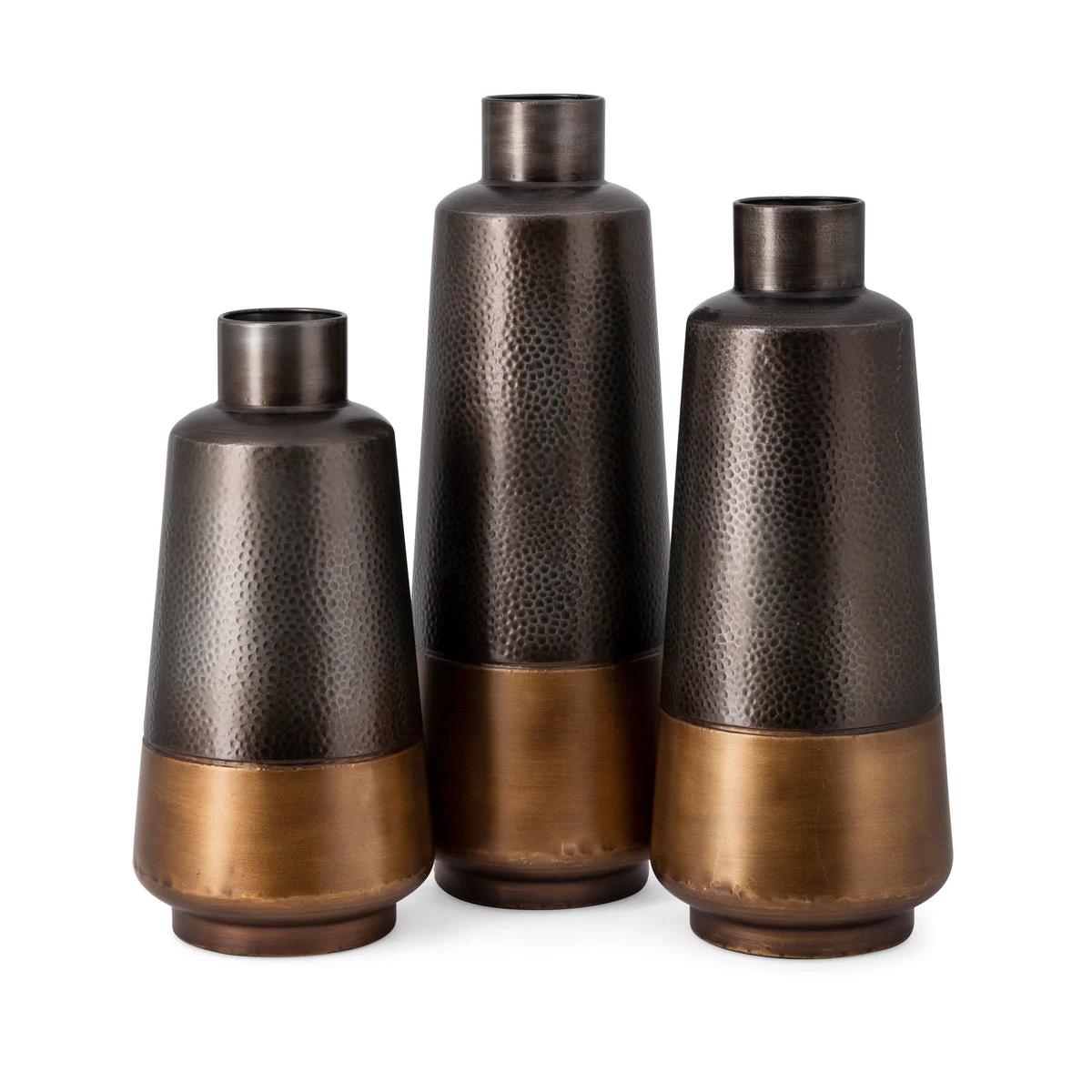 IMAX Worldwide Home Nelson Metal Vases - Set of 3