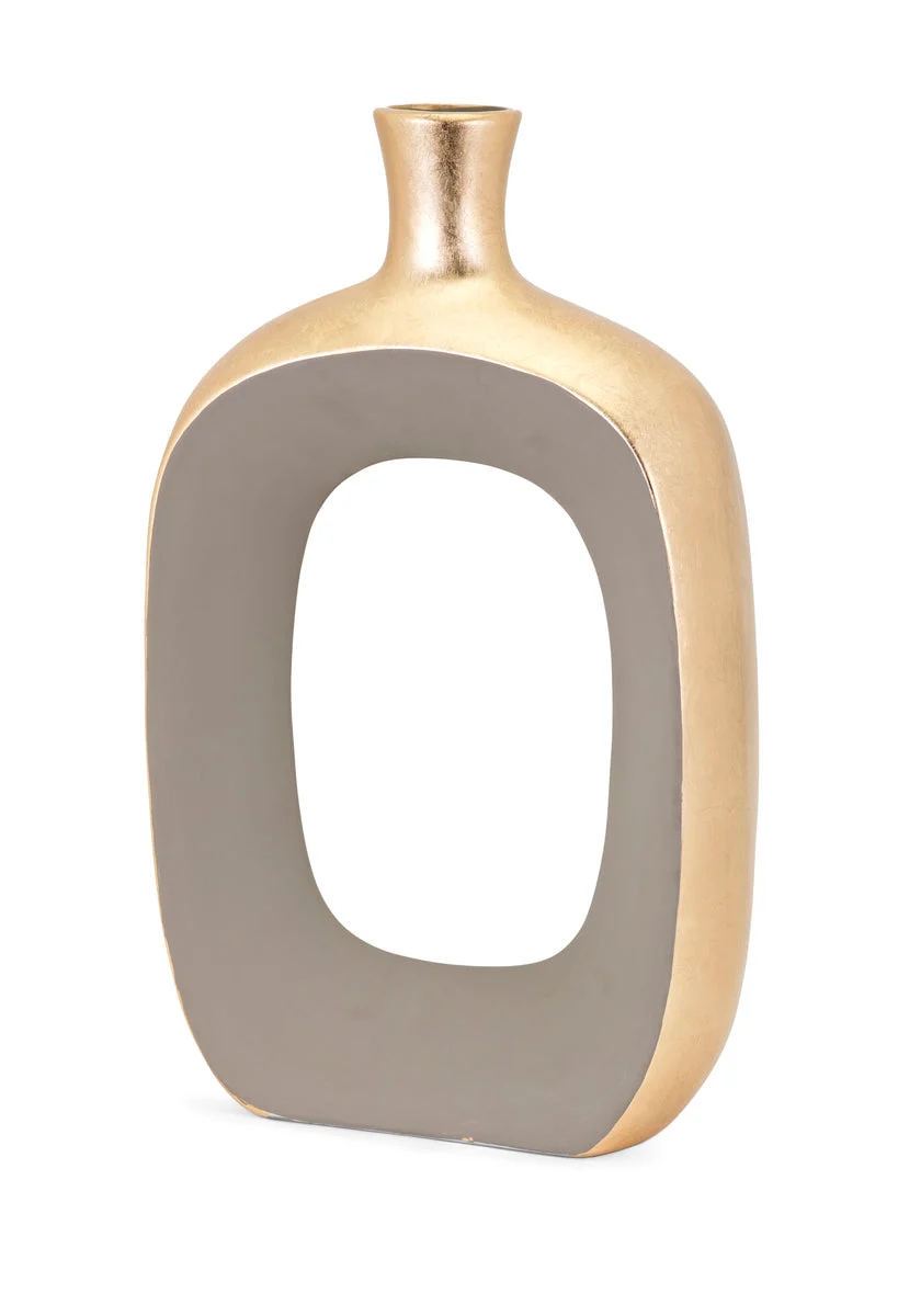 IMAX Worldwide Home Maddy Large Metallic Vase