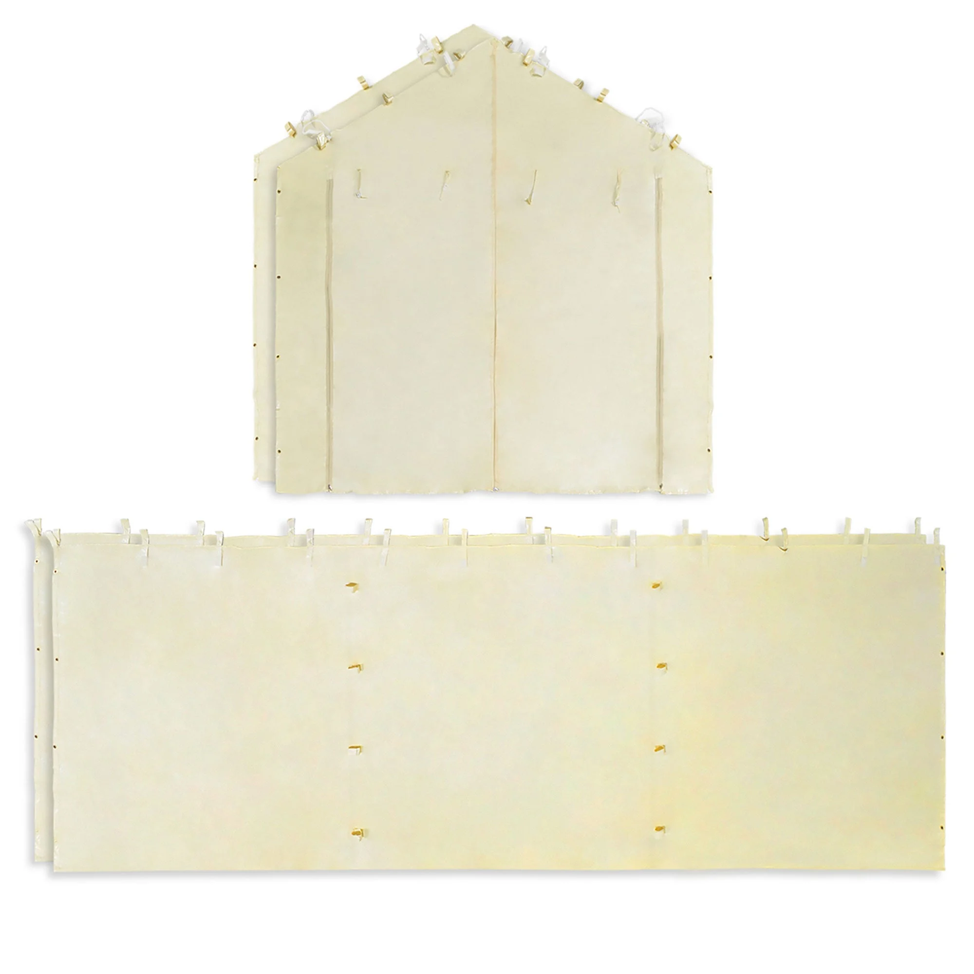Caravan Canopy Mega Domain Carport 4 Sidewalls, Tan (Sidewalls Only)