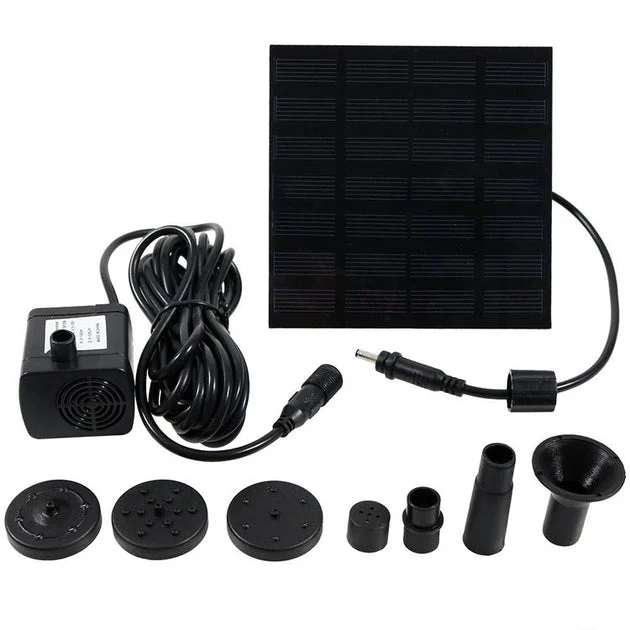 20" Lift Solar-Powered Water Fountain Pump Kit - 40 GPH