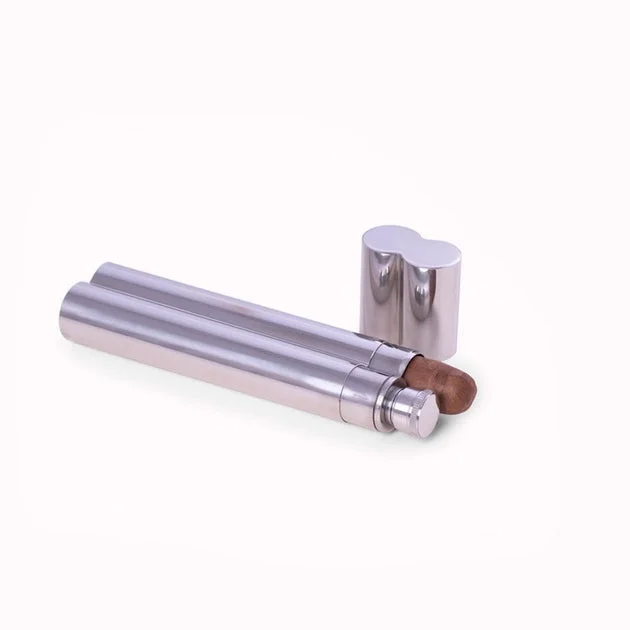 Felix Flask and Cigar Tube
