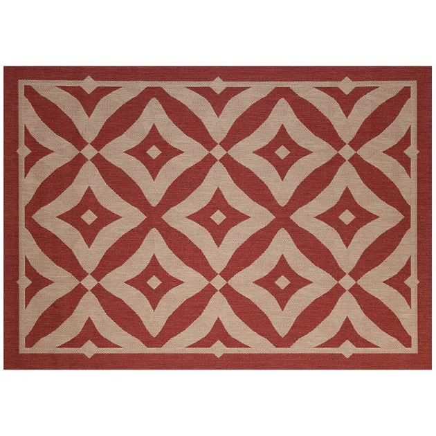 Charleston 7'10" x 10' Outdoor Rug - Henna