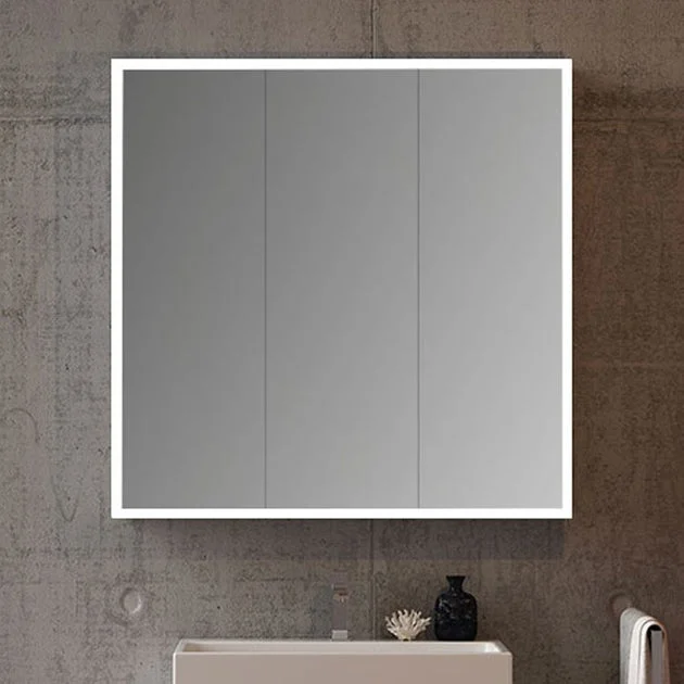 Halo Tri-View 30" x 30" LED Lighted Recessed/Wall-Mount Medicine Cabinet