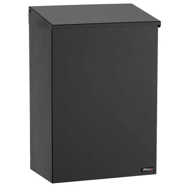 Allux 100 Top Loading Wall-Mount Mailbox - Black