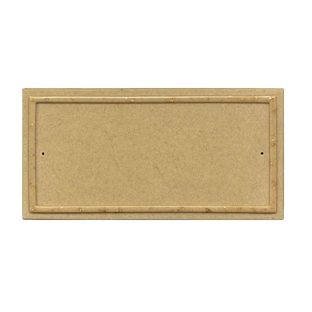 Ridgestone Rectangular Crushed Stone DIY Kit Address Plaque - Sandstone