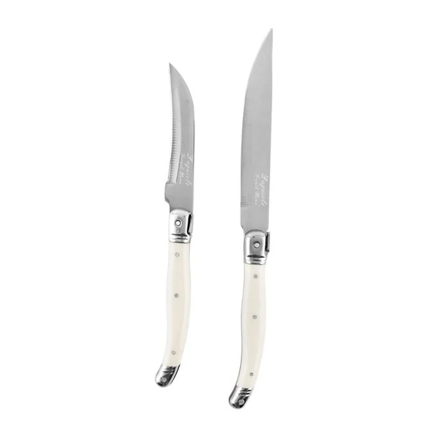 Laguiole Two-Piece Citrus Knife Set - Faux Ivory