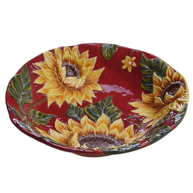 Sunflower Sunset 13" Serving Bowl