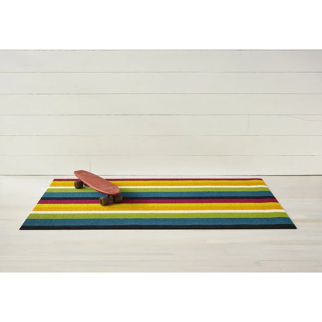Bold Stripe Shag Big Mat 36" x 60" - Multi