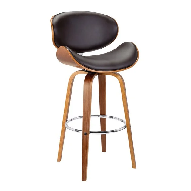 Solvang 26" Mid-Century Swivel Counter Height Bar Stool