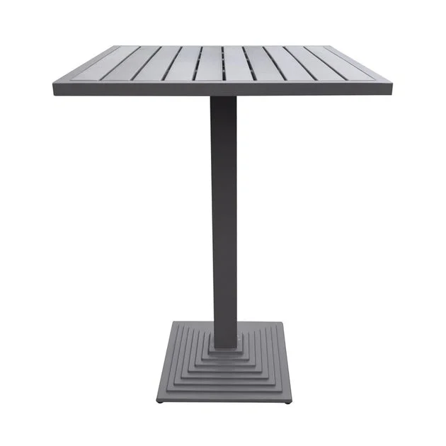 Marina Outdoor Gray Patio Bar Table