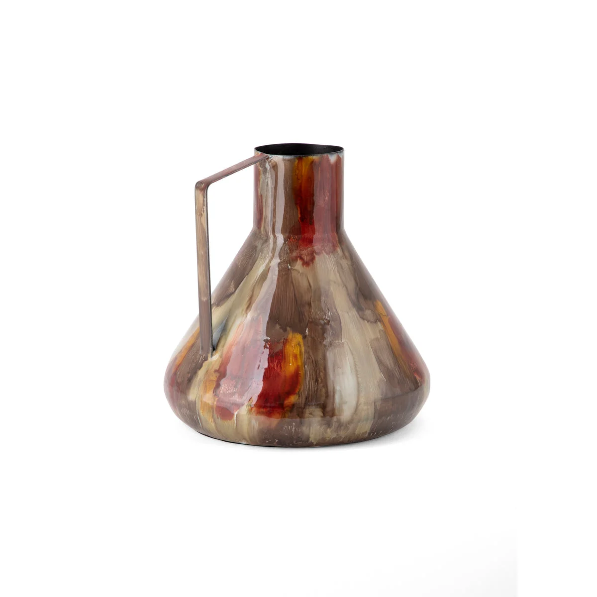 IMAX Worldwide Home Palmas Short Enameled Iron Decorative Jug