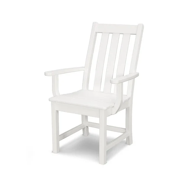 Vineyard Dining Arm Chair - White