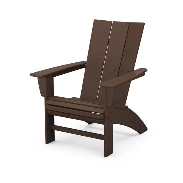 Modern Curveback Adirondack Chair - Mahogany