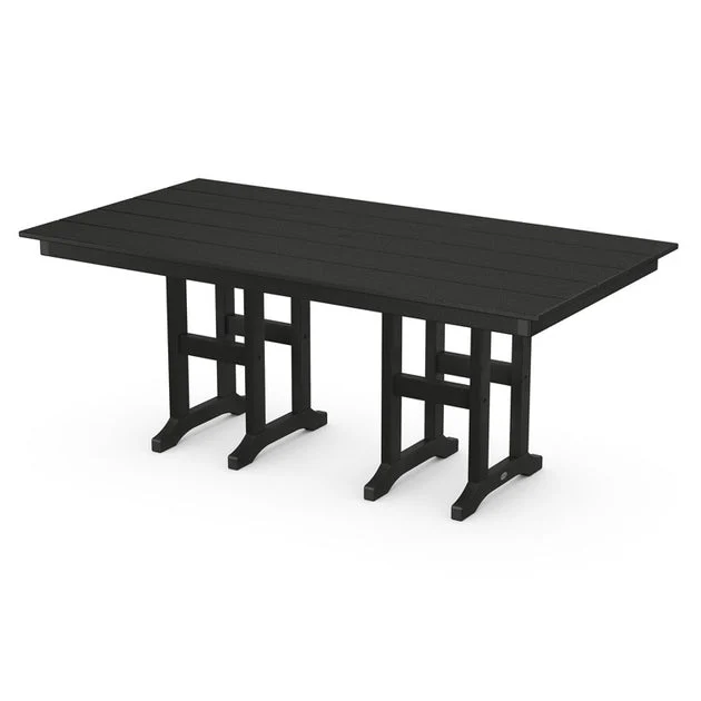 Farmhouse 37" x 72" Dining Table - Black