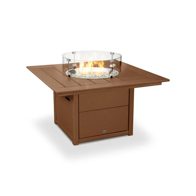 Square 42" Fire Pit Table - Teak