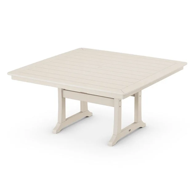 Nautical Trestle 59" Dining Table - Sand