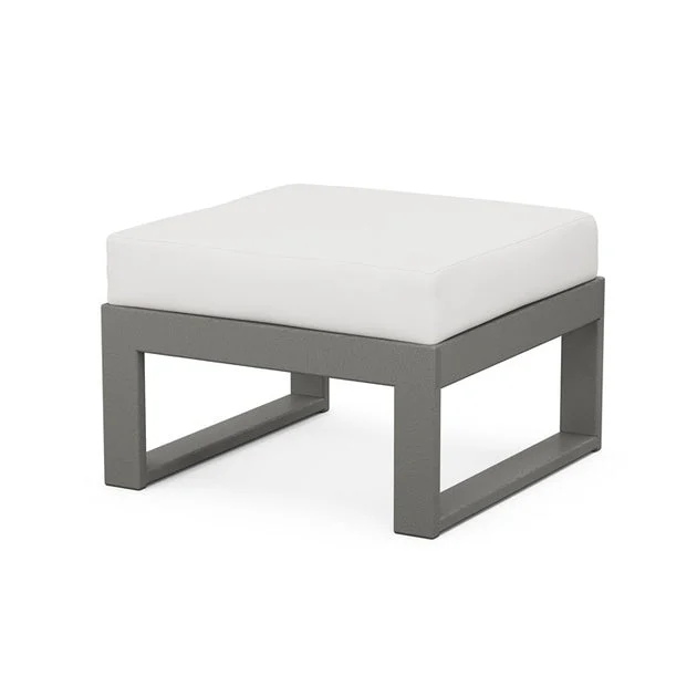 Modular Ottoman - Slate Gray/Textured Linen - OPEN BOX