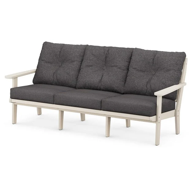 Lakeside Deep Seating Sofa - Sand/Ash Charcoal