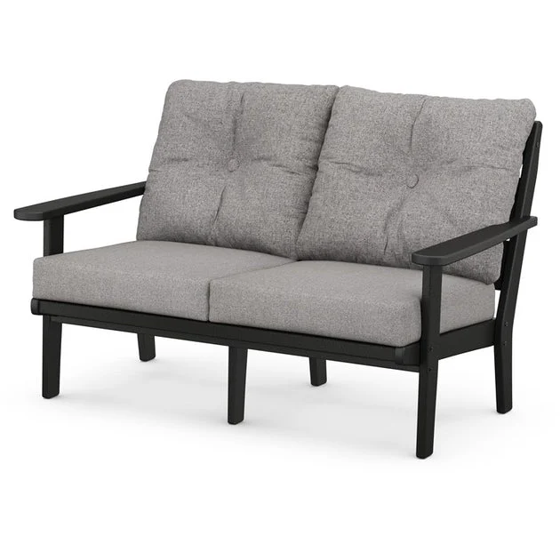 Lakeside Deep Seating Loveseat - Black/Gray Mist