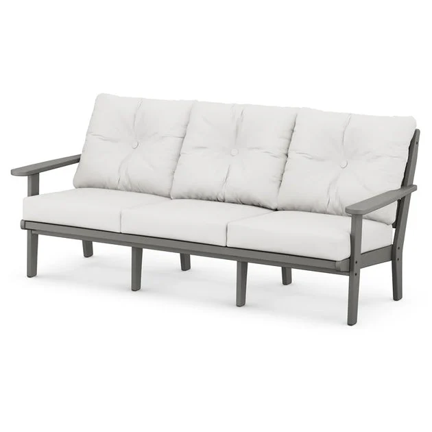 Lakeside Deep Seating Sofa - Slate Gray/Textured Linen