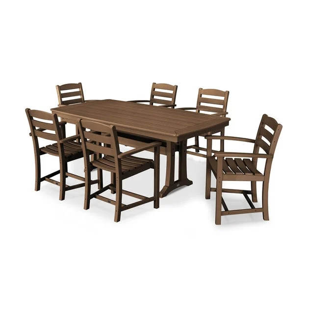 La Casa Seven-Piece Arm Chair Dining Set - Teak