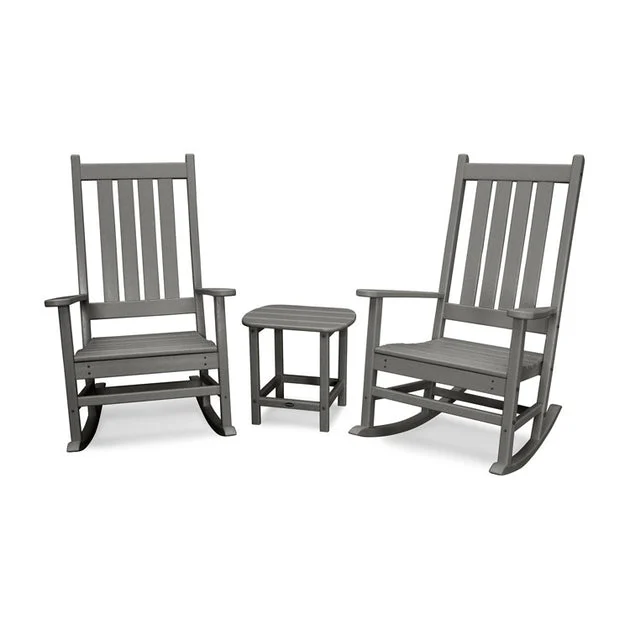 Vineyard Three-Piece Rocking Set - Slate Gray