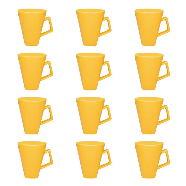 Oxford Quartier 11.84 Oz Square Beveled Mugs Set of 12