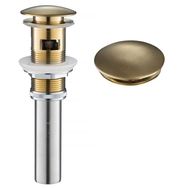 Pop-Up Drain for Bathroom Sink with Overflow