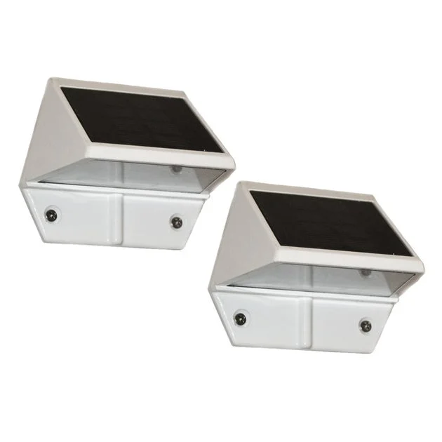 Aluminum Deck and Wall Light - White 2-Pack