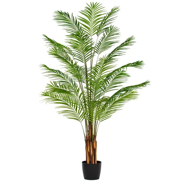 8' Artificial Potted Giant Areca Palm Tree