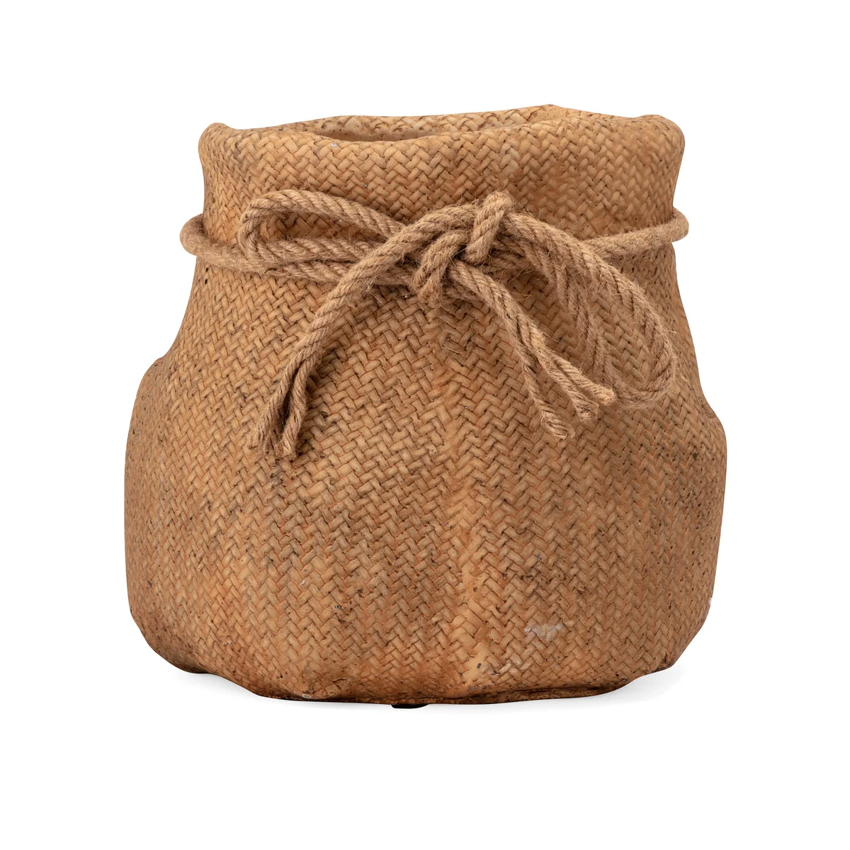 IMAX Worldwide Home Cebu Large Cement Basket Pot