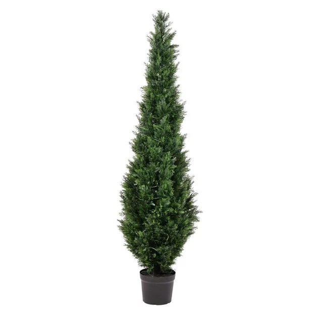 6' Artificial Potted Green Cedar Tree