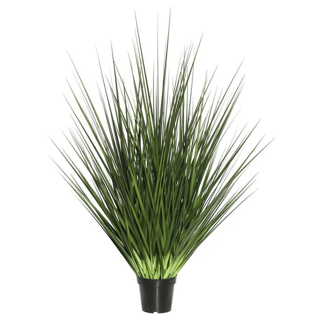 60" Artificial Potted Extra-Full Green Grass