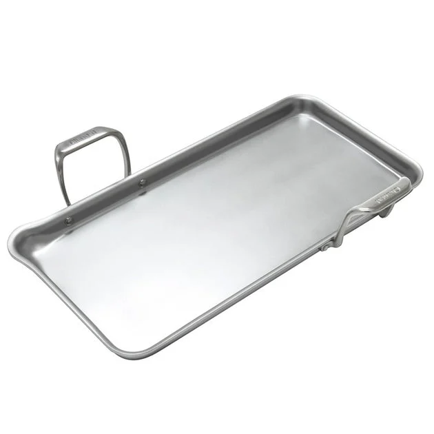Induction 21 19" x 9.5" Tri-Ply Stainless Steel Griddle