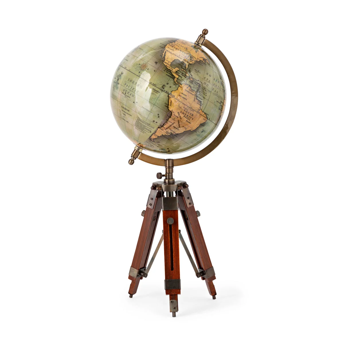 IMAX Worldwide Home PGA TOUR Clubhouse Globe on Tripod Stand